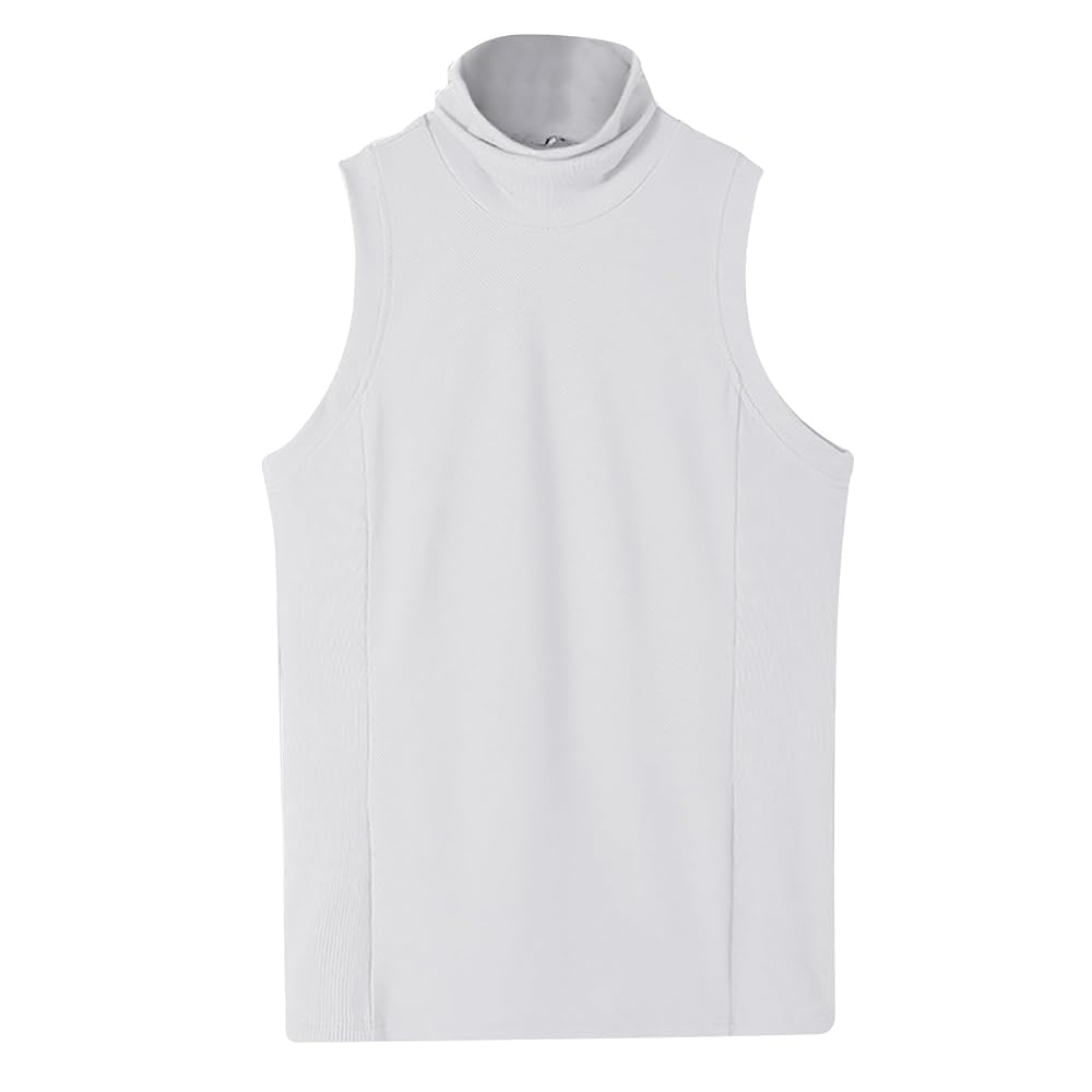 メンズウェア Worldwide S/S MOCK NECK | White Born Tough Mock Neck Sleeveless White Gym Workout Base Layer